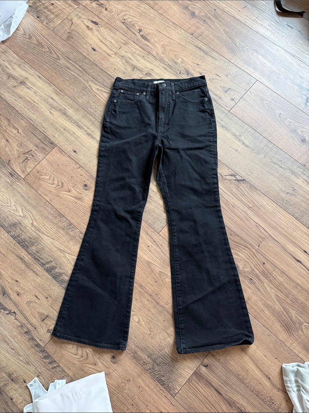 Madewell Black Flare Jeans